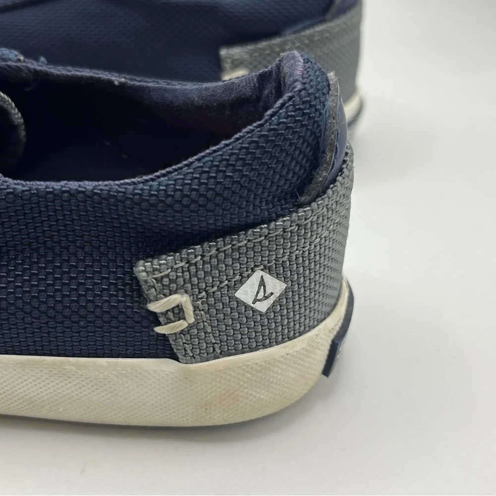 Active Seller!  Kid’s Sperry Unisex Washable Navy Canvas Sneakers 11M - Picture 6 of 11